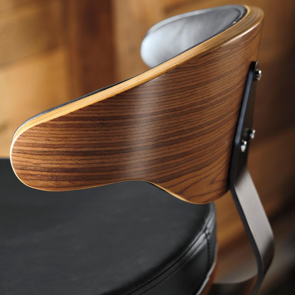 Ashley Bellatier Swivel Bar Stool in Brown and Black, , large