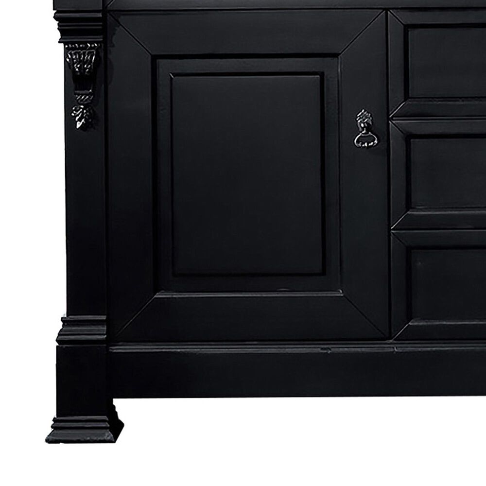 James Martin Vanities Brookfield 60&quot; Double Bathroom Vanity in Antique Black with 3 cm Eternal Marfil Quartz Top and Rectangle Sinks, , large