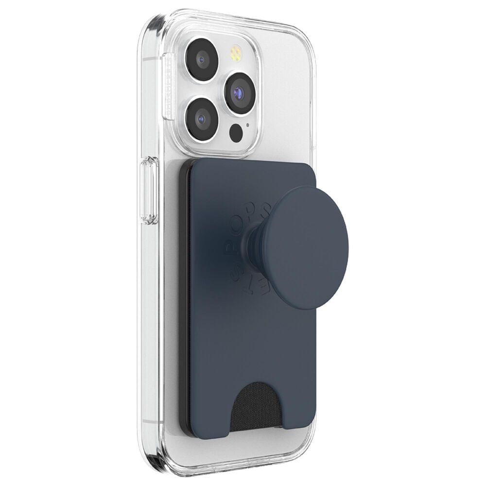 PopSockets MagSafe PopWallet Plus with PopGrip in Navy Blue, , large