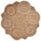 L&R Resources Natural Jute  8" Scalloped Natural Area Rug, , large