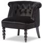 Baxton Studio Flax Accent Chair in Black, , large