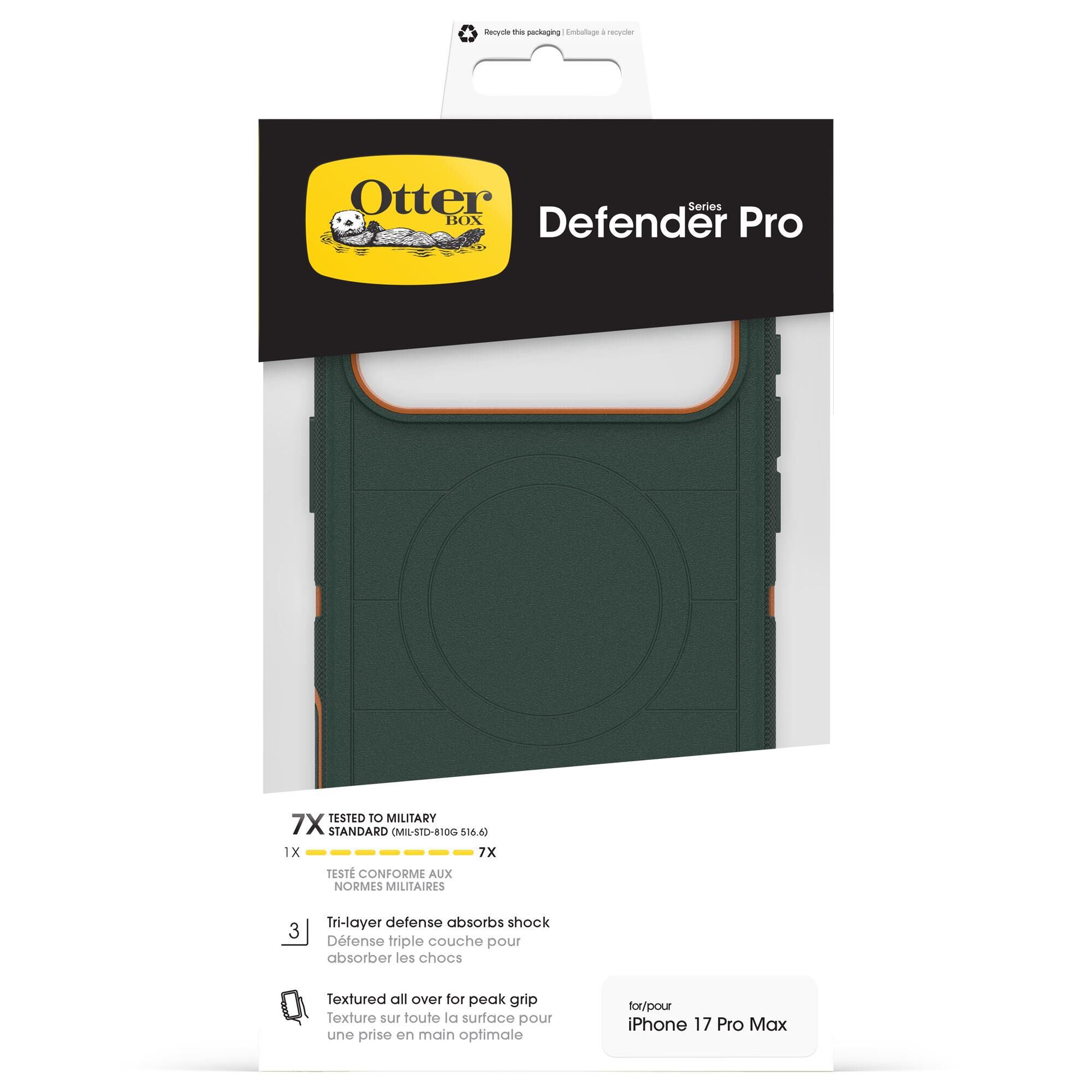 OtterBox Defender Pro MagSafe Case for iPhone 17 Pro Max in Green