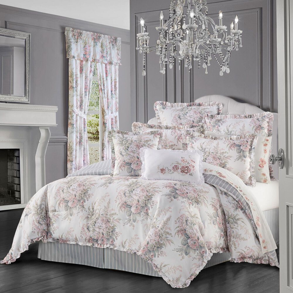 J. Queen New York Estelle 4-Piece King Comforter Set in Blush, , large