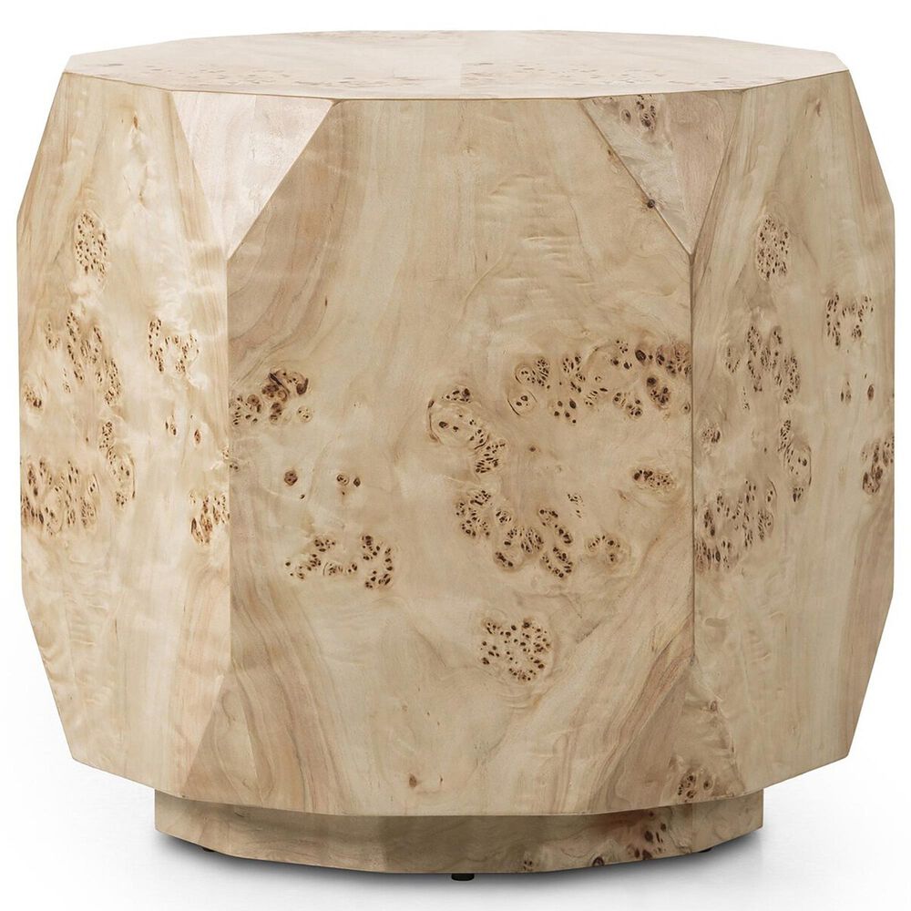 Four Hands Elena End Table in Light Burl, , large