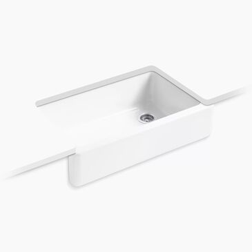 Kohler Whitehaven 35.75" Undermount Single Bowl Kitchen Sink in White, , large