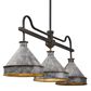 Golden Lighting Jasper Linear Pendant in Antique Black, , large