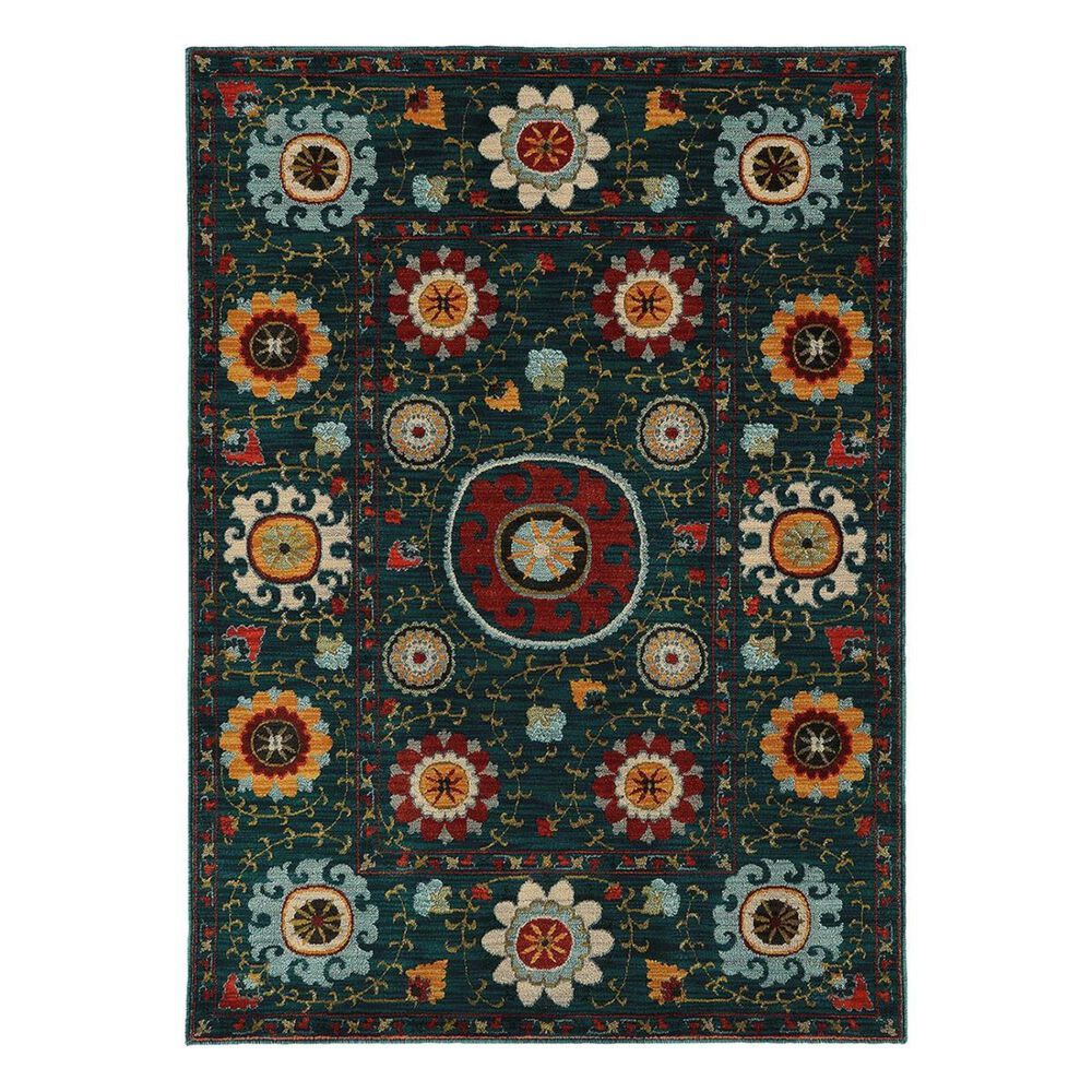 Oriental Weavers Sedona 6408B 7"10" x 10"10" Blue Area Rug, , large