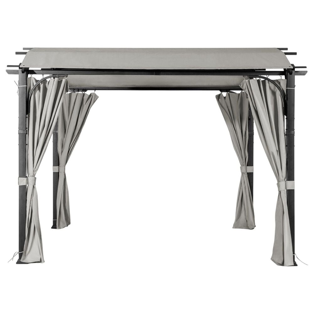 Sunwell Garden 11" Patio Pergola with Canopy in Gray, , large