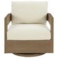 Ashley Serene Bay Swivel Glider Chair in White, , large