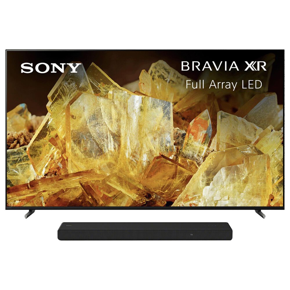 Sony 55" Class BRAVIA XR X90L Full Array LED 4K UHD HDR - Smart TV with HDR with 3.1 Channels Dolby Atmos Soundbar in Black, , large