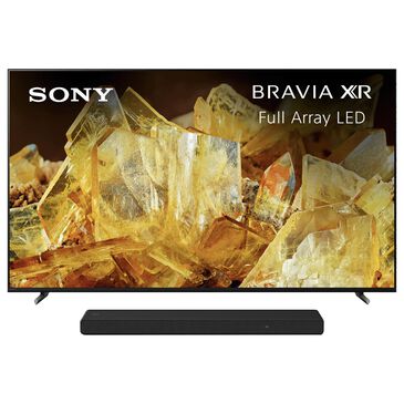 Sony 55" Class BRAVIA XR X90L Full Array LED 4K UHD HDR - Smart TV with HDR with 3.1 Channels Dolby Atmos Soundbar in Black, , large