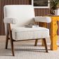 Baxton Studio Georgina Accent Chair in Cream, , large