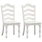 Belle Furnishings Magnolia Manor Side Chair in White (Set of 2), , large