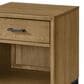 Eastern Shore Newport 1-Drawer Nightstand in Natural Oak and Matte Black, , large