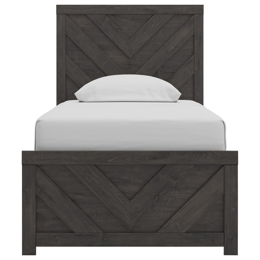 Ashley Prendonea 4-Piece Twin Bedroom Set in Dark Charcoal, , large