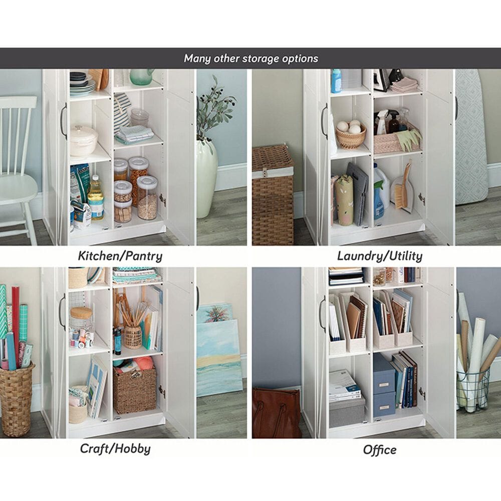 Sauder Select 16" 2-Door Storage Cabinet in White, , large