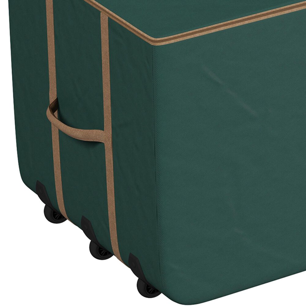 Timberlake 9&#39; Rolling Christmas Tree Storage Bag with Wheels in Green and Gold, , large
