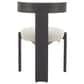 Zuo Modern Tiana Side Chair with Black Frame in Beige, , large