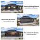HOMLUX 12" x 20" Outdoor Hardtop Gazebo with Aluminum Frame, Double Galvanized Roof, Detachable Windows, Solarium Sunroom in Gray, , large