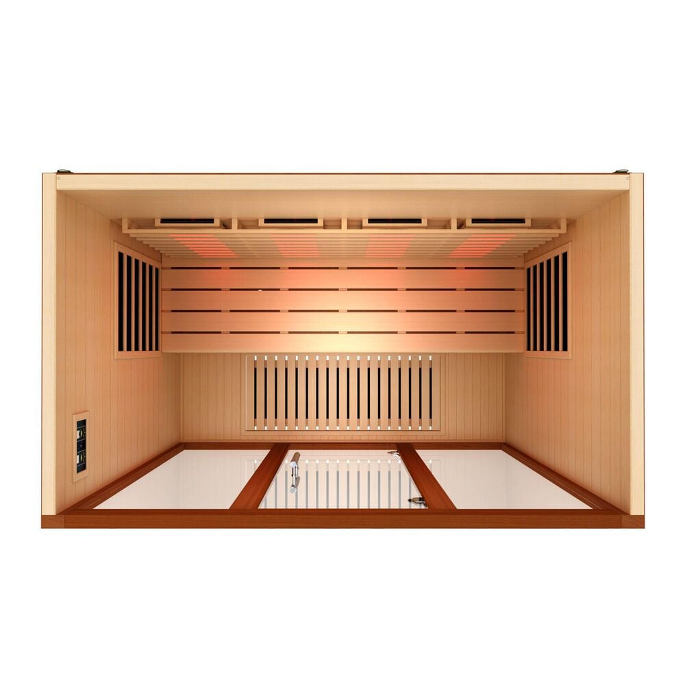 EZlife 4 Person Full Spectrum Infrared Sauna with 4 Backrests, , large