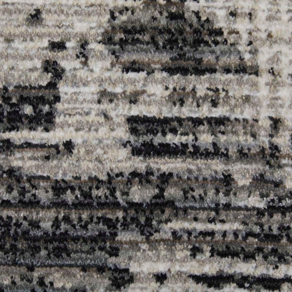 Feizy Sonora 2&#39;6&quot; x 7&#39;3&quot; Gray and Ivory Runner, , large