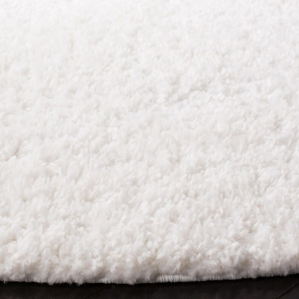 Safavieh August Shag AUG900A 8&#39;6&quot; Round White Area Rug, , large