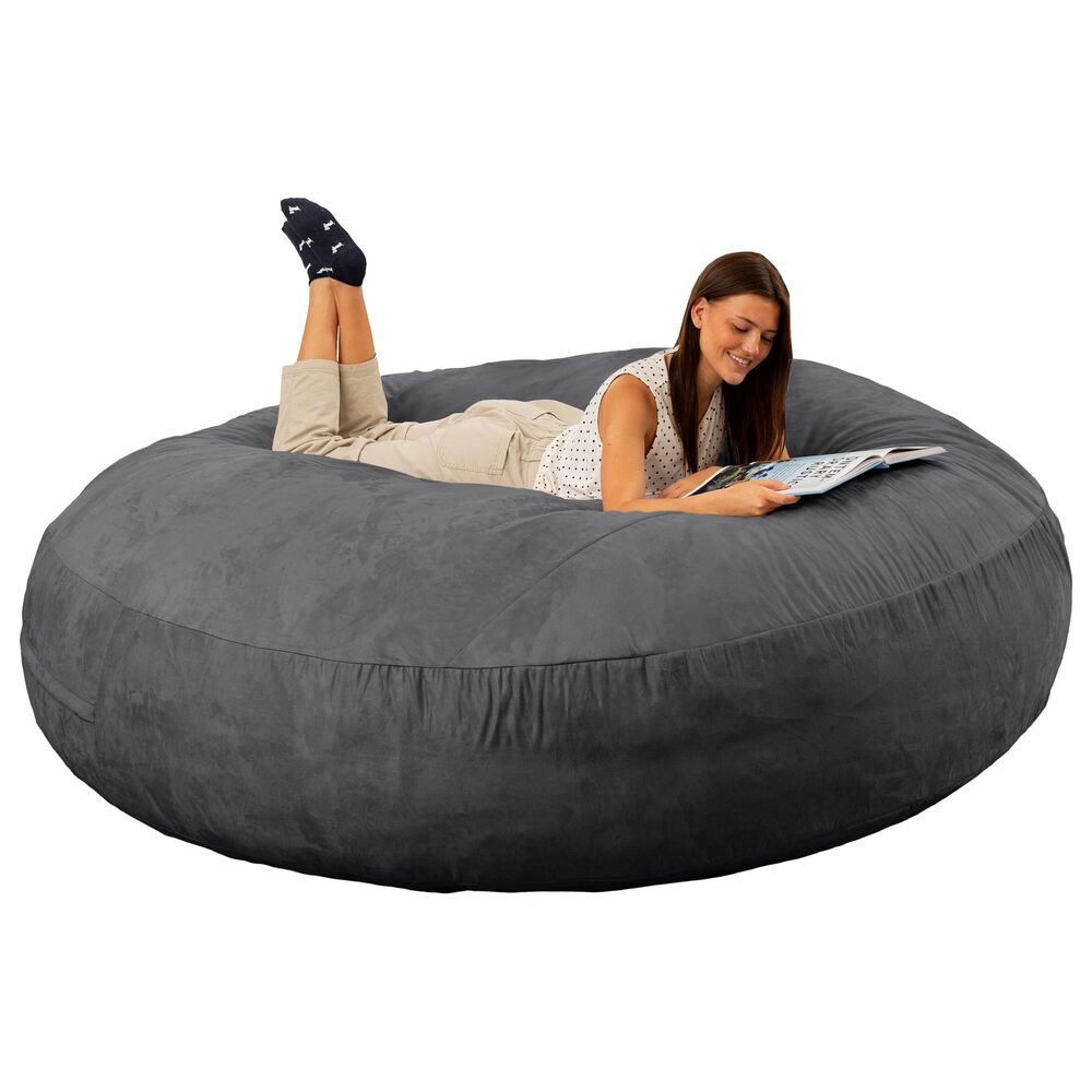 Jaxx 6&#39; Cocoon Large Bean Bag Chair in Black, , large