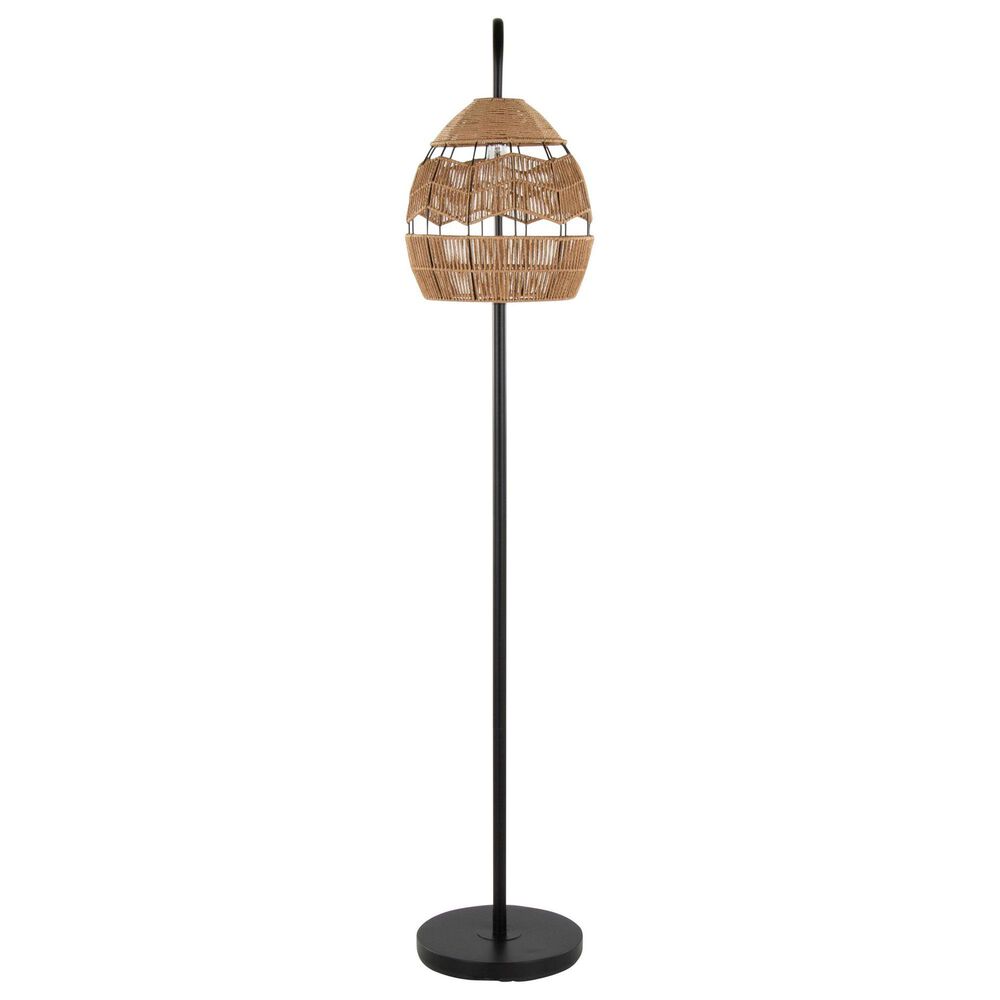 Grandview Gallery Congo Metal Floor Lamp in Matte Black, , large