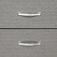 New Heritage Design Huxley King Upholstered Bed and Two Nightstands in Gray, , large