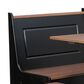 Linden Boulevard Ardmore 3-Piece Corner Nook in Black and Pecan, , large