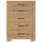 Ashley Galliden 5-Piece King Bedroom Set in Light Brown, , large