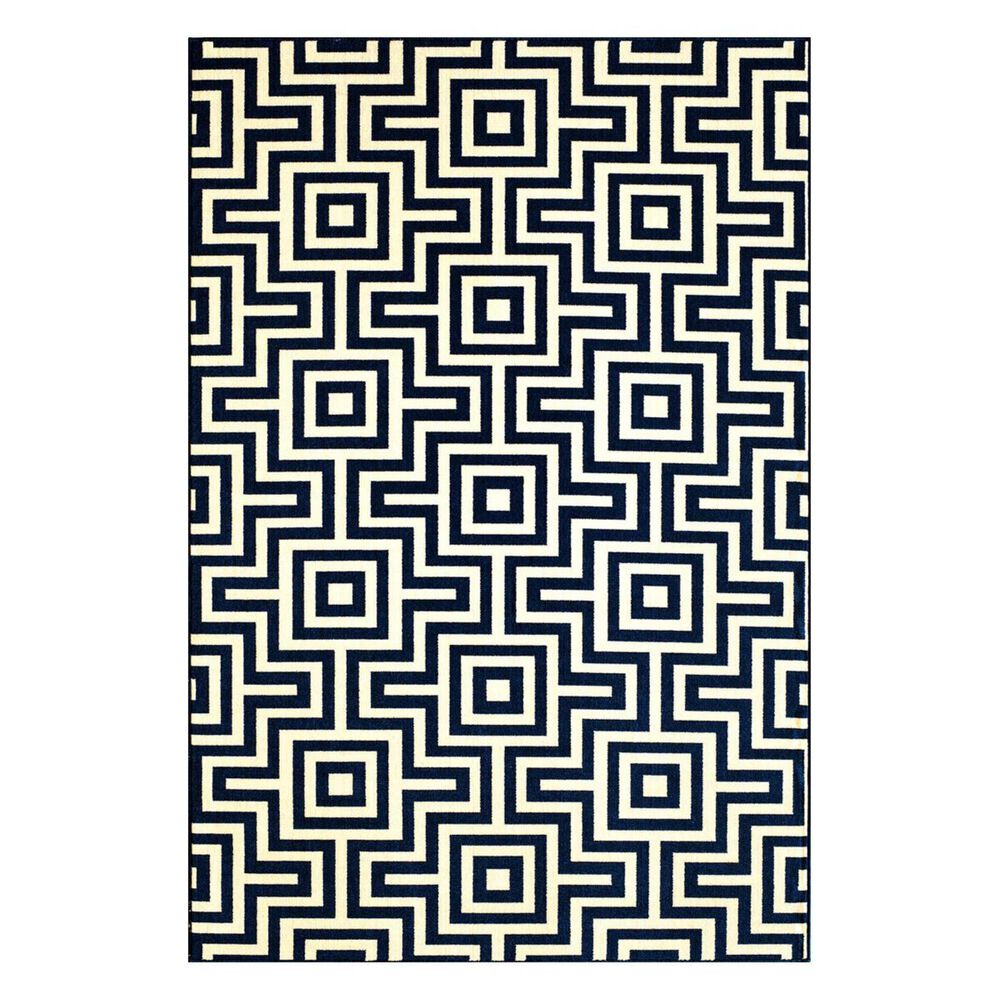 Momeni Baja BAJ-10 3'11" x 5'7" Navy Area Rug, , large