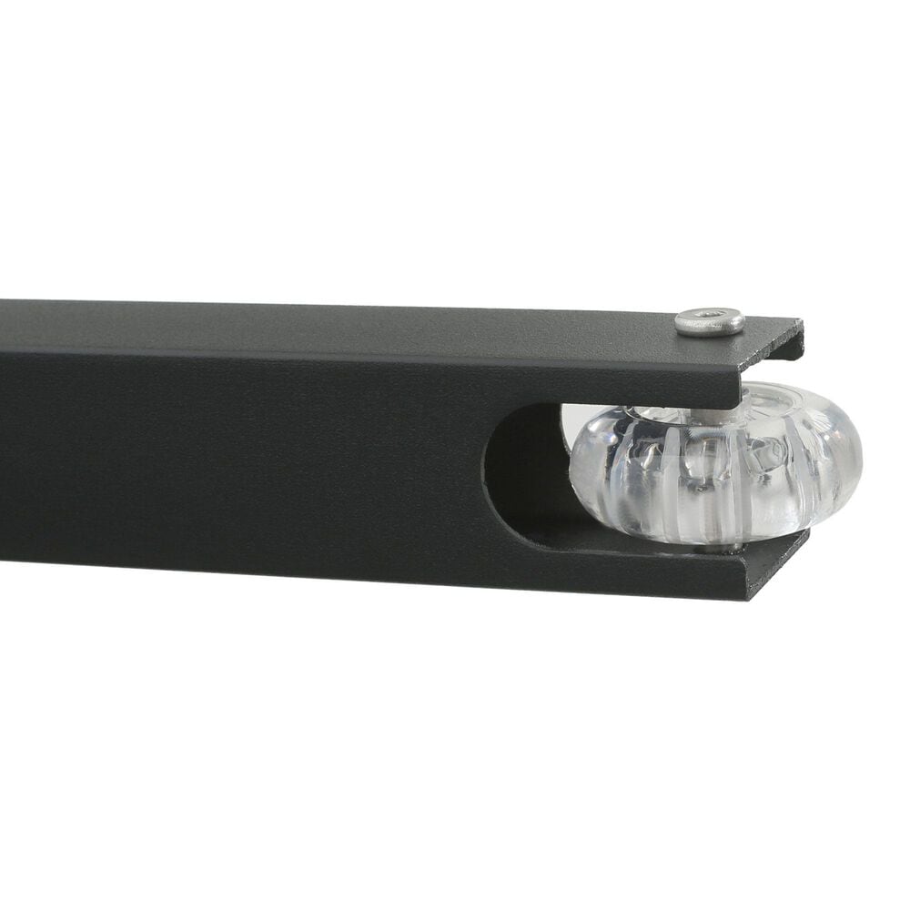 Hearth and Haven Cape Coral Outdoor Chaise Lounge with Adjustable Backrest and Wheels in Black and Gray &#40;Set of 2&#41;, , large