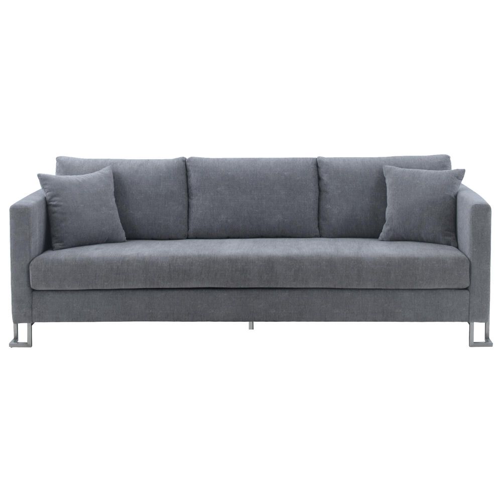 Blue River Heritage 2-Piece Sofa &amp; Chair Set in Gray/Brushed Stainless Steel, , large