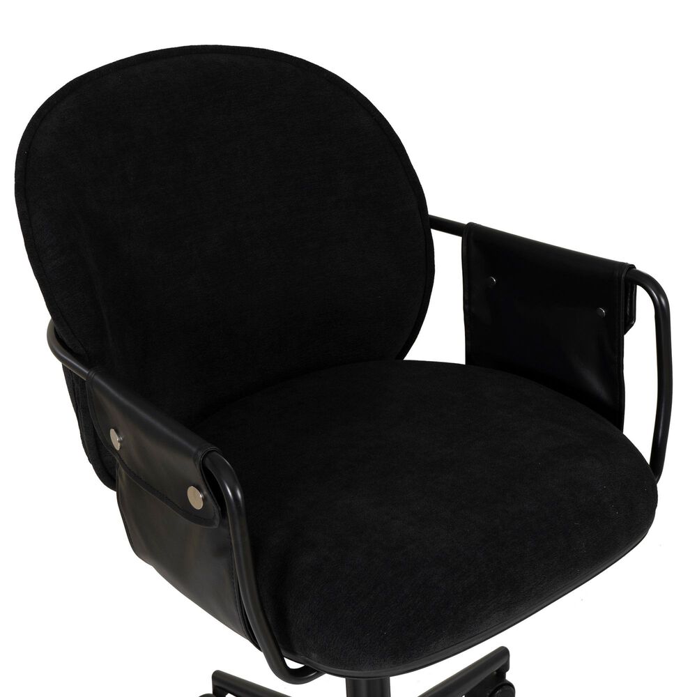 Linon Home Decor Karri Office Chair in Black, , large