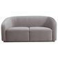 Tov Furniture Yara Velvet Loveseat in Grey, , large