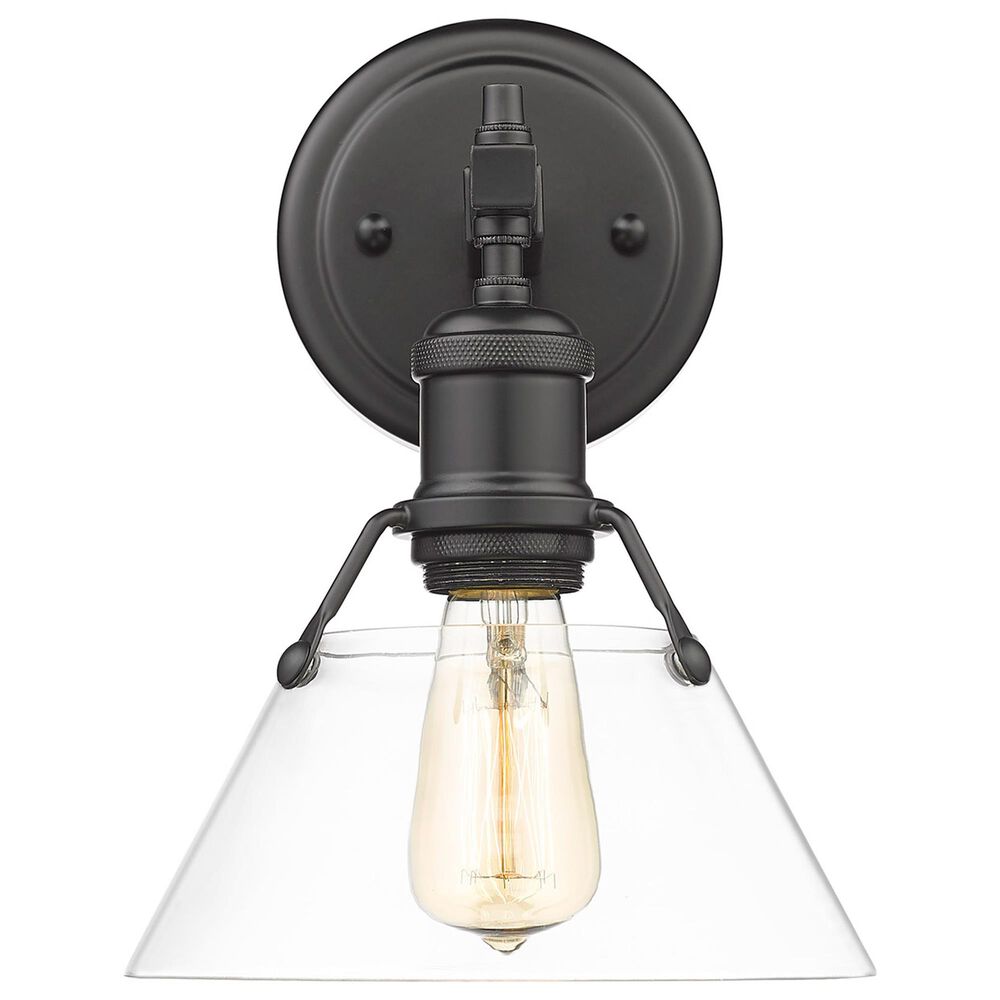 Golden Lighting Orwell 1-Light Bath Vanity in Matte Black, , large