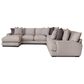 Moore Furniture Sullivan 4-Piece Left Facing Sectional with Chaise in Mandy Otter, , large