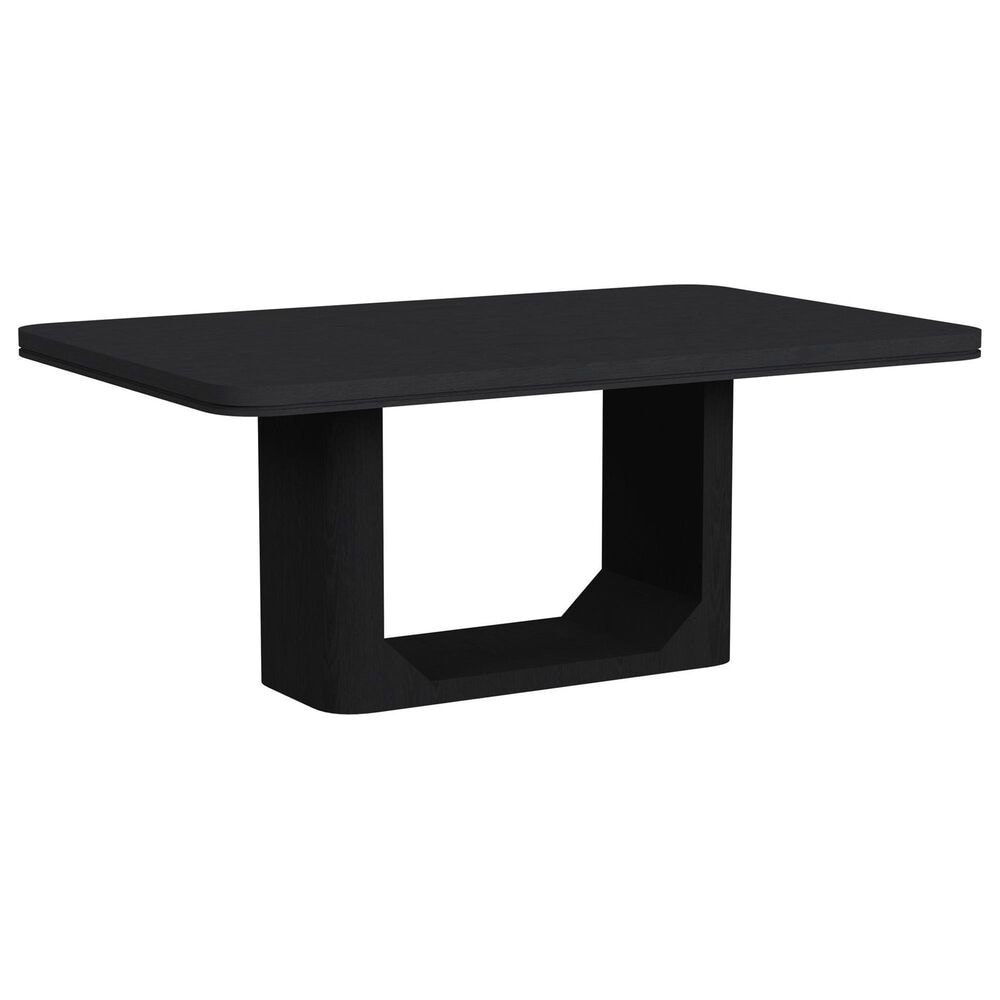 37B Rectangular Dining Table in Black - Table Only, , large