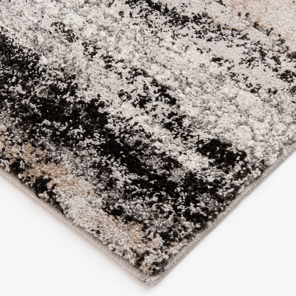 Central Oriental Structures Torrent Mount Kineo 5&#39; x 7&#39;6&quot; Metal and Multicolor Area Rug, , large