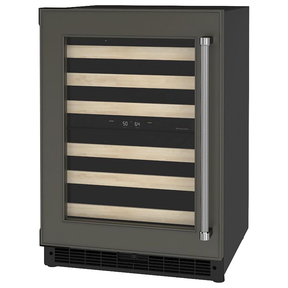 KitchenAid 24&quot; Undercounter Wine Cellar with Wood-Front Racks and Left Hinge - Panel Sold Separately, , large
