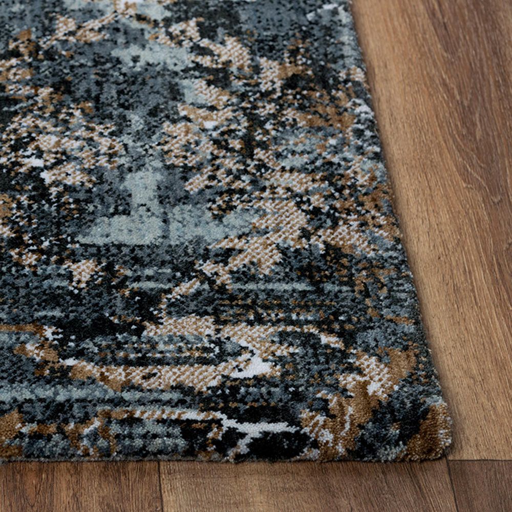 RIZZY Elite 10&#39; x 13&#39; Charcoal and Denim Area Rug, , large