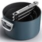 Joseph Joseph Space 6-Piece Non-Stick Ceramic Saucepan Set with Folding Handles in Midnight Blue, , large