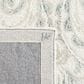 Safavieh Micro-Loop Damask 5" x 8" Ivory and Grey Area Rug, , large