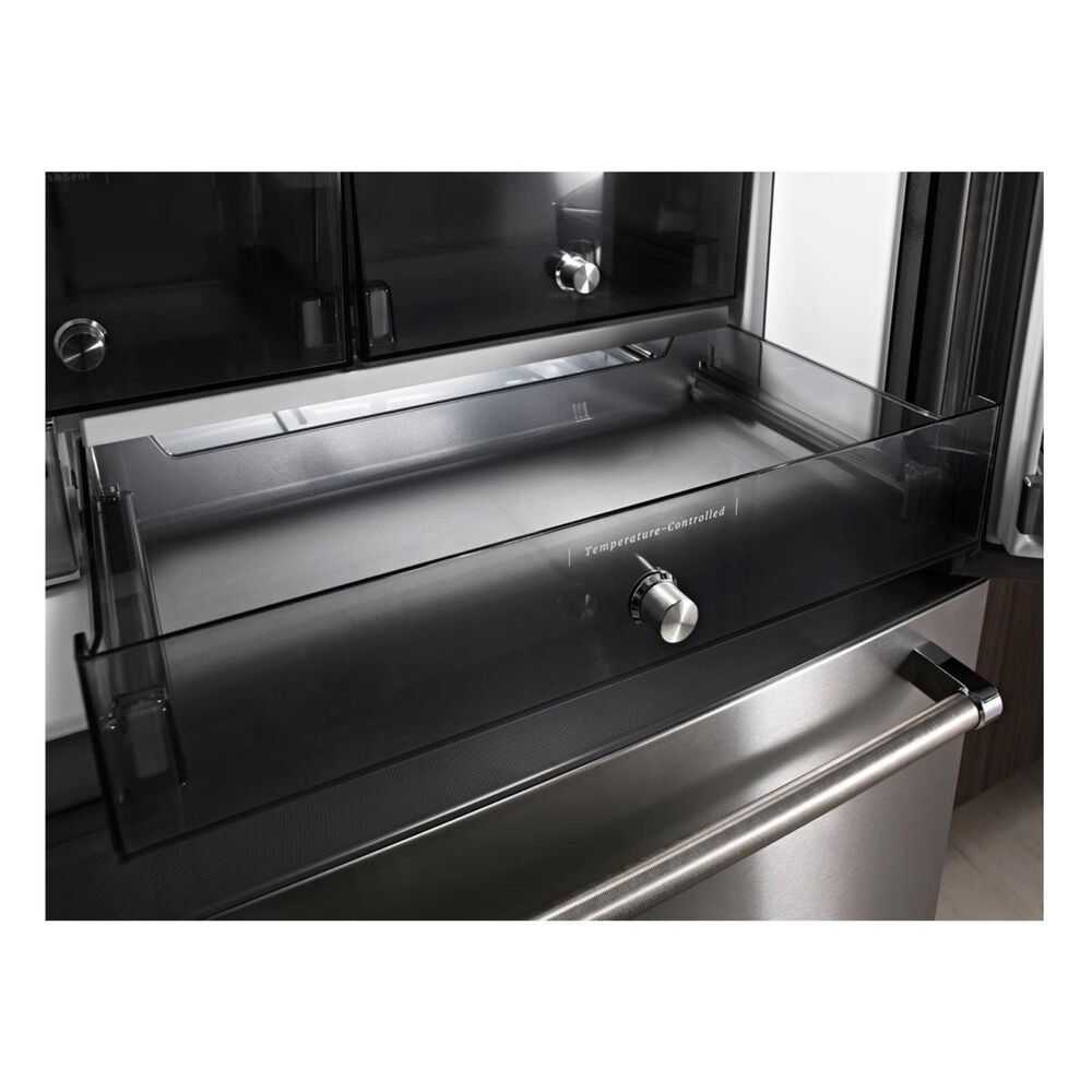 KitchenAid 23.8 Cu. Ft. 36&quot; Counter-Depth French Door Refrigerator with PrintShield Finish in Black Stainless, , large