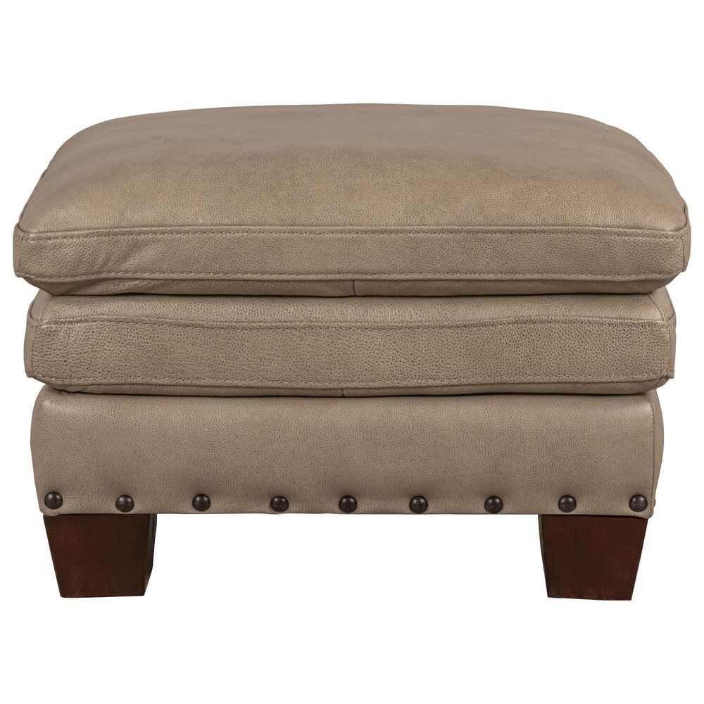 Superb Leather Leather Ottoman, , large