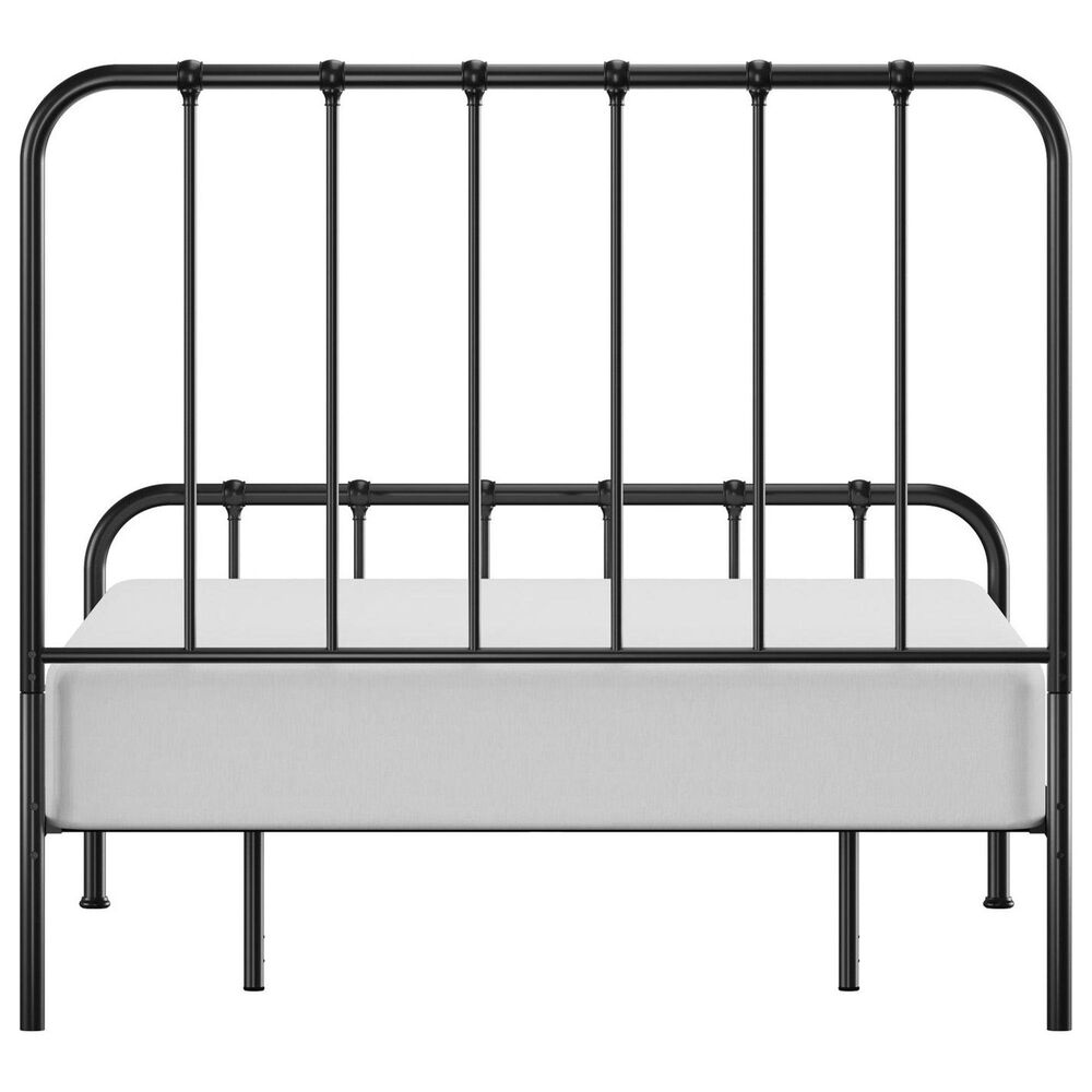 Richlands Furniture Javi Queen Slat Platform Metal Bed in Black, , large