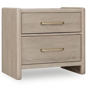 Urban Home Gardenia 2-Drawer Oak Wood Nightstand in Chai, , large