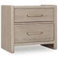 Urban Home Gardenia 2-Drawer Oak Wood Nightstand in Chai, , large