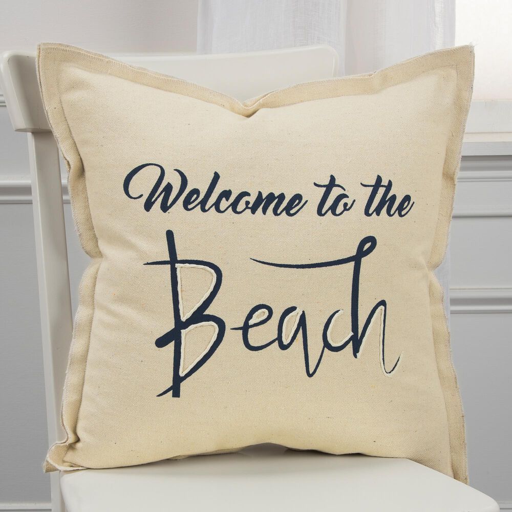 Rizzy Home Sentiment 20" Down Filled Pillow in Natural, , large